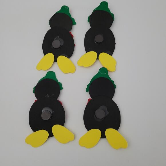 Cute Penguin Magnets - Holiday Decor, Set of 4 - Picture 2 of 8